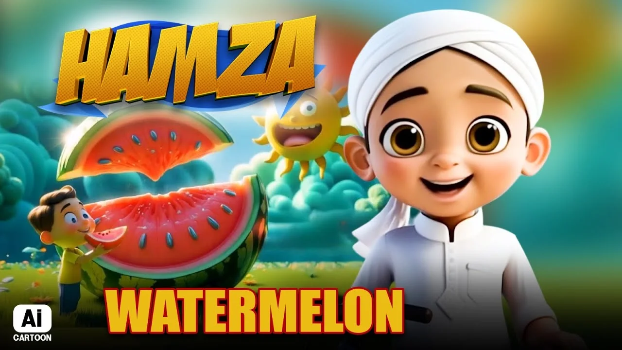 WATERMELON | Tarbooz | Hamza Cartoon Series | AI Cartoon Video | Madani Channel Program